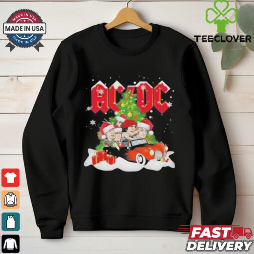 AC DC High Voltage Rock Band Celebrating Christmas 2024 T Shirt