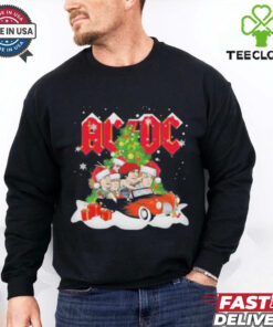 AC DC High Voltage Rock Band Celebrating Christmas 2024 T Shirt