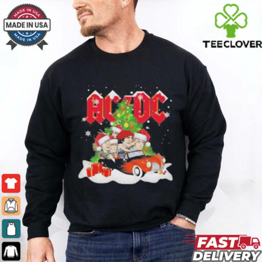 AC DC High Voltage Rock Band Celebrating Christmas 2024 T Shirt