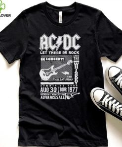 AC DC Let There Be Rock In ConCert T Shirt