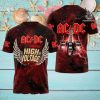 AC DC Rock Band All Over Printed Shirt 2707
