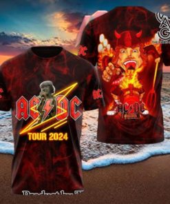 AC DC Rock Band All Over Printed Shirt 2707