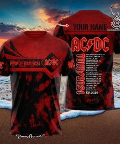 AC DC Rock Band All Over Printed Shirt 2809