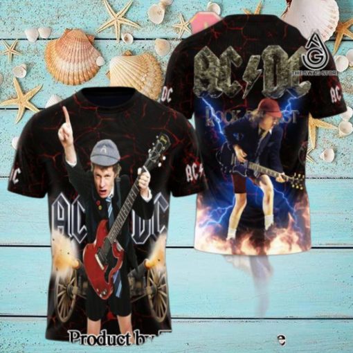 AC DC Rock Band All Over Printed Shirt 3217