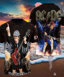 AC DC Rock Band All Over Printed Shirt 3217
