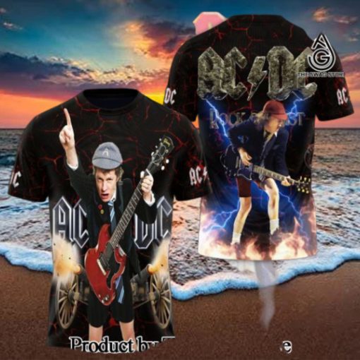 AC DC Rock Band All Over Printed Shirt 3217