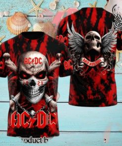 AC DC Rock Band All Over Printed Shirt 3349