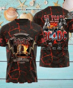 AC DC Rock Band All Over Printed Shirt 3373