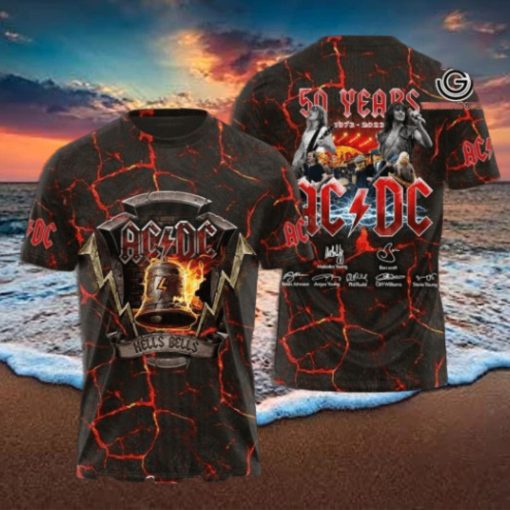 AC DC Rock Band All Over Printed Shirt 3373