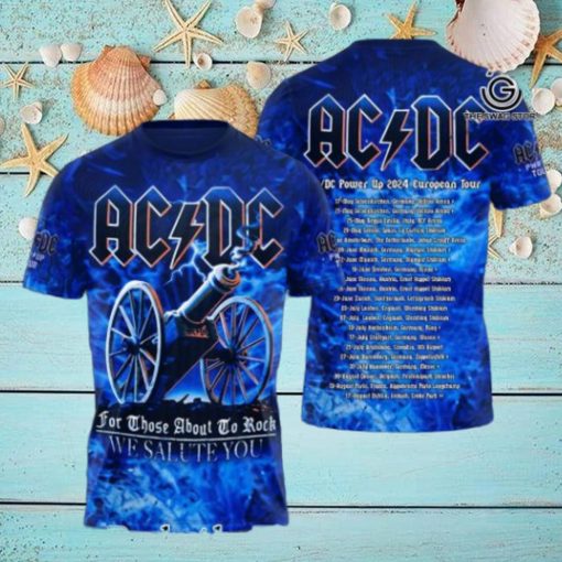 AC DC Rock Band All Over Printed Shirt 3685
