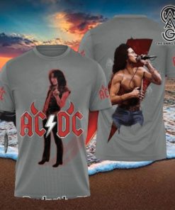 AC DC Rock Band All Over Printed Shirt 4033