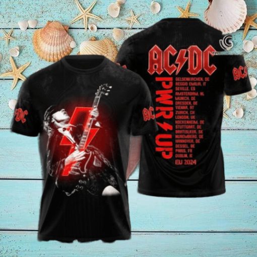 AC DC Rock Band All Over Printed Shirt 4345