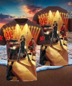 AC DC Rock Band All Over Printed Shirt 4867