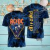 AC DC Rock Band Full Print Shirt 2127