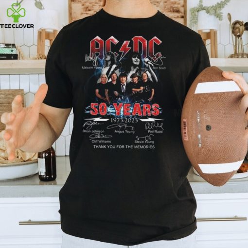 ACDC 50 Years Anniversary 1973 2023 Thank You For The Memories T Shirt