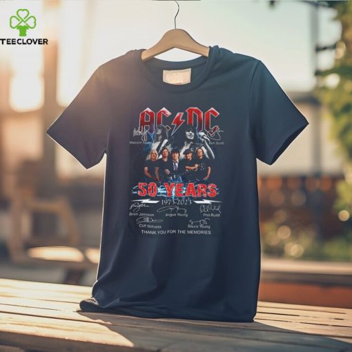 ACDC 50 Years Anniversary 1973 2023 Thank You For The Memories T Shirt