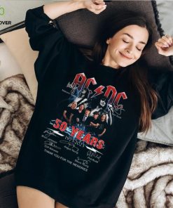 ACDC 50 Years Anniversary 1973 2023 Thank You For The Memories T Shirt