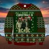 ACDC Deer And Christmas Tree Luxury Fan Gifts 2023 Ugly Chirstmas Sweater