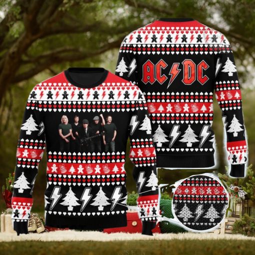 ACDC All Over Print Christmas Knitting Ugly Sweater
