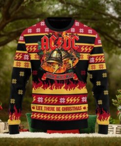 ACDC Band Jingle Hells Bells Let There Be Christmas Ugly Sweater