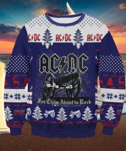 ACDC For Those About To Rock 2023 Ugly Christmas Sweater