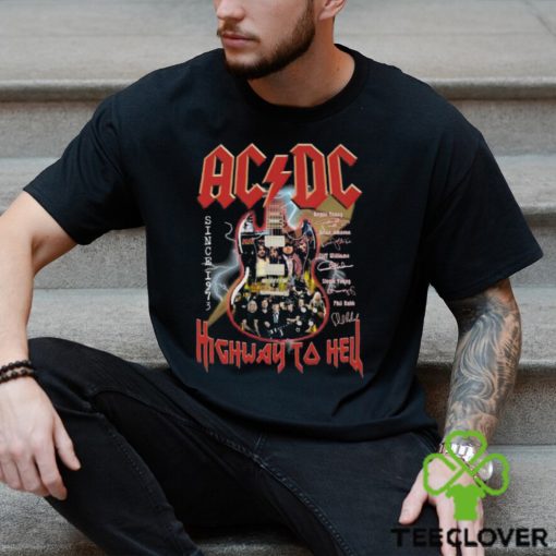 ACDC Highway To Hell Since 1973 Signatures hoodie, sweater, longsleeve, shirt v-neck, t-shirt