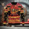 ACDC All I Want For Christmas Is ACDC With Snowflakes And Reindeer Pattern Ugly Christmas Sweater