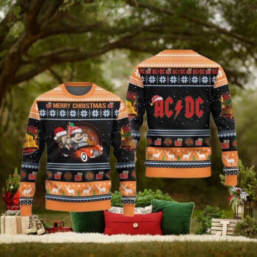 ACDC Merry Christmas Ugly Christmas Sweater Gift For Men And Women