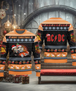 ACDC Merry Christmas Ugly Christmas Sweater Gift For Men And Women