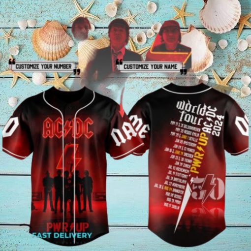 ACDC Power Up World Tour 2024 Baseball Jersey