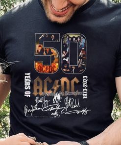 ACDC Rock Band 50th Anniversary 2D T Shirt