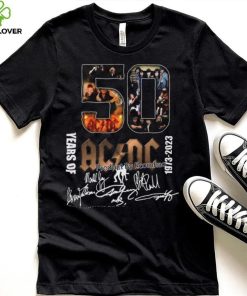 ACDC Rock Band 50th Anniversary 2D T Shirt
