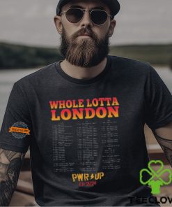 ACDC Whole Lotta London 2024 Tour Showcasing Every Show ACDC Has Played In London T Shirt
