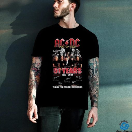 ACDC World Tour 2024 PWR thank memories shirt