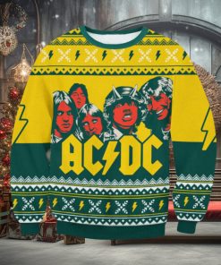 ACDC Yellow Ugly Christmas Sweater