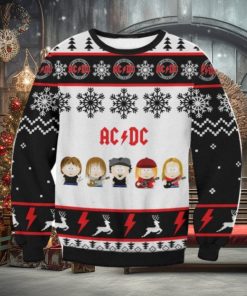 ACDC snowflake pattern Ugly Sweater Christmas Gift For Men And Women