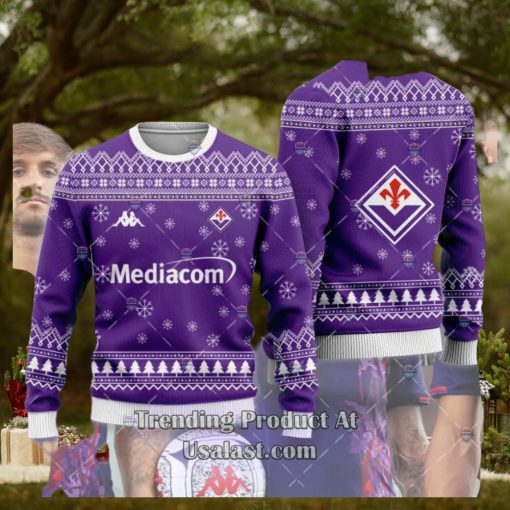 ACF Fiorentina 2023 24 Ugly Christmas Sweater