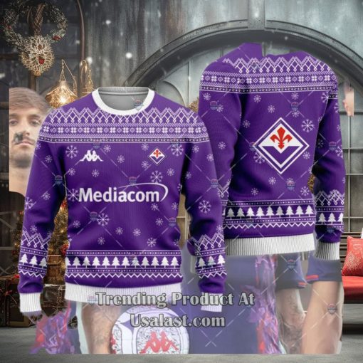 ACF Fiorentina 2023 24 Ugly Christmas Sweater