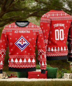 ACF Fiorentina Personalized Ugly Christmas Sweater Red Version