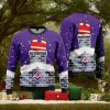 ACF Fiorentina Santa Claus Custom Name Ugly Christmas Sweater