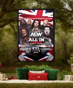AEW All Elite Wresting All In London Wembley Stadium August 27 Home Decor Poster Canvas