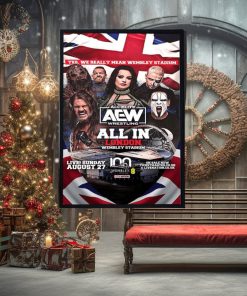 AEW All Elite Wresting All In London Wembley Stadium August 27 Home Decor Poster Canvas