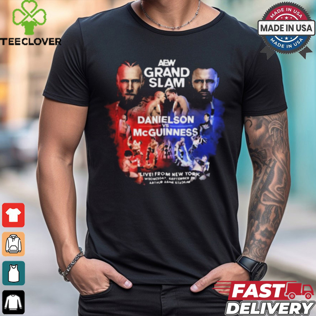 AEW Grand Slam 2024 Matchup Bryan Danielson vs Nigel McGuinness t shirt AEW Grand Slam 2024 Matchup Bryan Danielson vs Nigel McGuinness t shirt