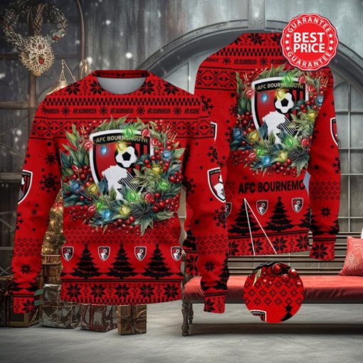 AFC Bournemouth Premier League Laurel Wreath Ugly Christmas Sweater