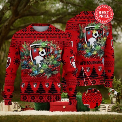 AFC Bournemouth Premier League Laurel Wreath Ugly Christmas Sweater