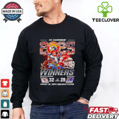 AFC Championship 2025 winners Kansas City Chiefs mascot shirt