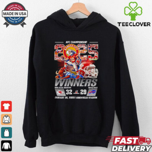 AFC Championship 2025 winners Kansas City Chiefs mascot shirt