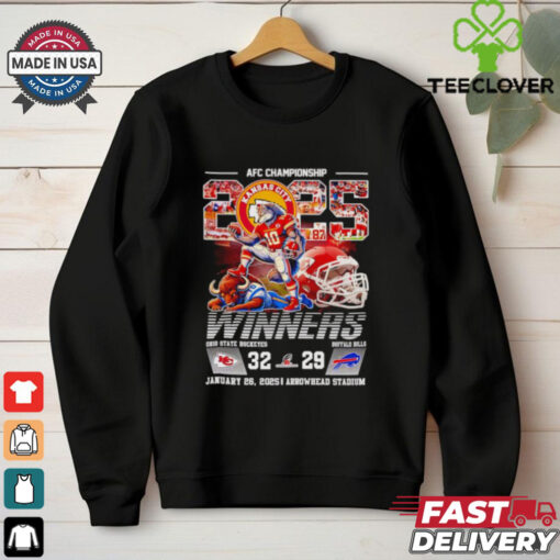 AFC Championship 2025 winners Kansas City Chiefs mascot shirt