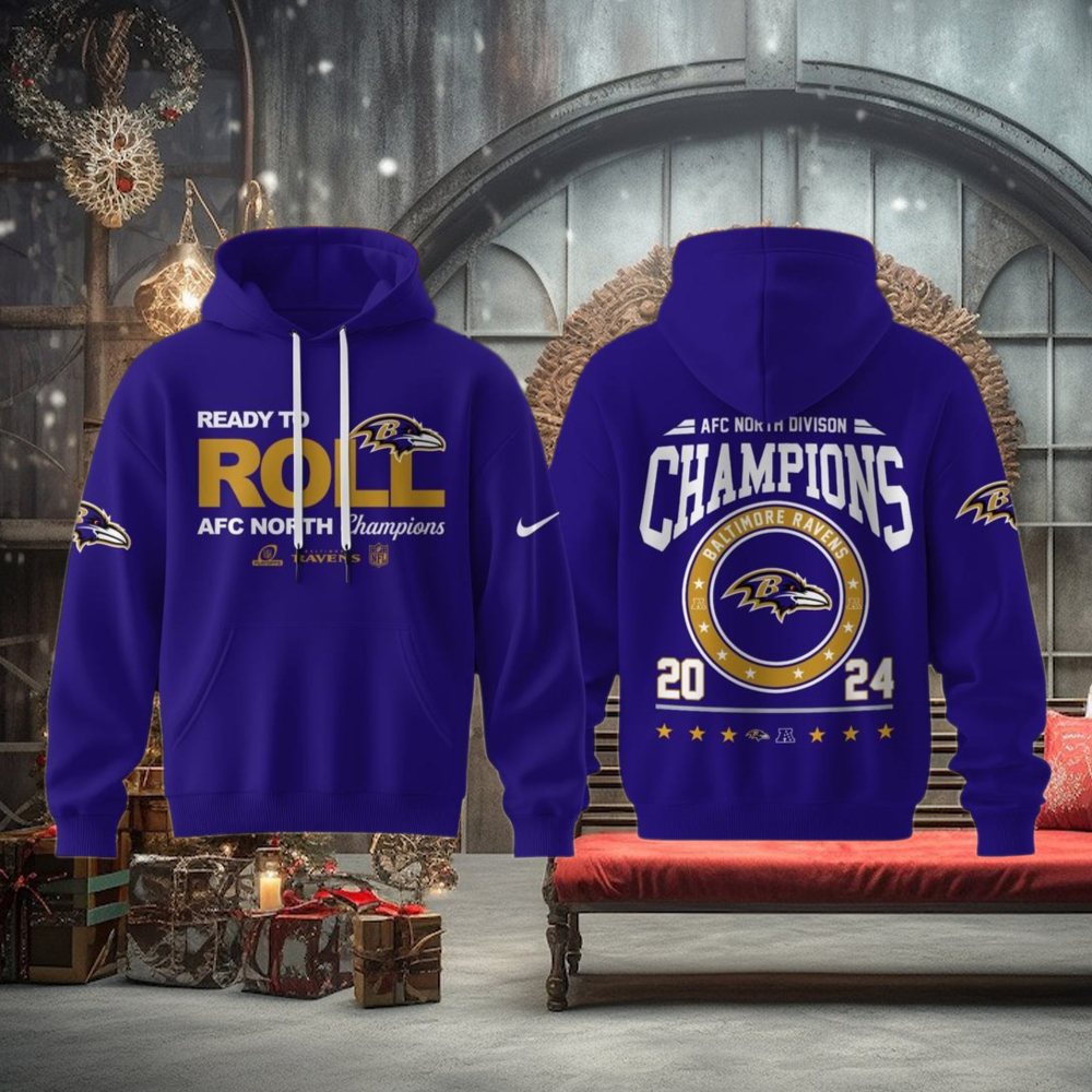 AFC North Division Champions 2024 Baltimore Ravens Limited Edition For Fans Hoodie AFC North Division Champions 2024 Baltimore Ravens Limited Edition For Fans Hoodie