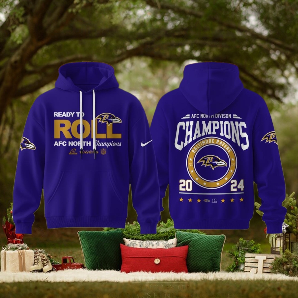 AFC North Division Champions 2024 Baltimore Ravens Limited Edition For Fans Hoodie AFC North Division Champions 2024 Baltimore Ravens Limited Edition For Fans Hoodie